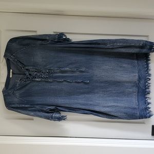 Easel womens denim like dress. Size S